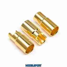 HPI 101953 Female Gold Connectors (6.0mm Dia) (3 Pcs)