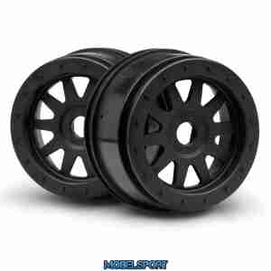 HPI 106896 Tr-10 Glue-Lock Wheel Black (120X60mm/2Pcs)