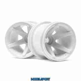 HPI 2100 Super Star Mt Wheels Front (White/2.2In/2Pcs)
