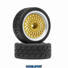 HPI 120266 BBS RS Wheels Silver/Gold 26mm