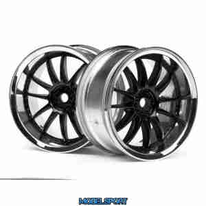 HPI 3286 Work Xsa 02C Wheel 26mm Chrome/Black