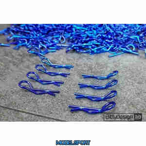 BittyDesign - 1/10 Body Clips Kit 8pcs (4x Left + 4x Right) - Blue