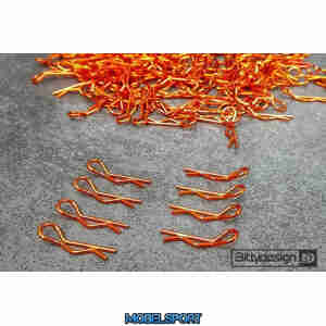 BittyDesign - 1/10 Body Clips Kit 8pcs (4x Left + 4x Right) - Orange