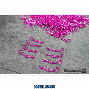 BittyDesign - 1/10 Body Clips Kit 8pcs (4x Left + 4x Right) - Pink