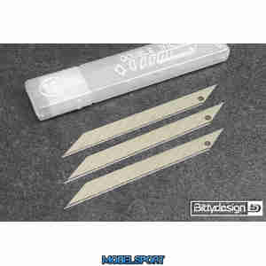 BittyDesign - 30x Replacement blades for Hobby Art Knife (30° degree)