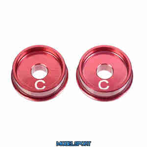 Team Corally - Alum. Lower Arm Cap SSX-12 - C - 2.0mm - 2 Pcs