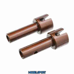 Team Corally - PRO Drive Axle - Short - Rear - Swiss Spring Steel - 2 Pcs
