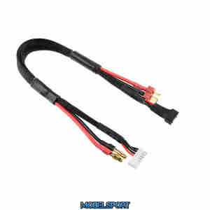 Team Corally - Charge/Balance Lead - T-Plug 3S - Charger 6S XH Connector - 3S XH Connector - 14 AWG ULTRA V+ Silicone Wire - 30cm - 1 pc