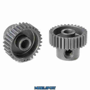 Team Corally - 64 DP Pinion - Short - Hard Anodised AL7075 - 30 Teeth - Shaft Dia. 3.17mm