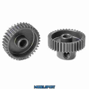 Team Corally - 64 DP Pinion - Short - Hard Anodised AL7075 - 36 Teeth - Shaft Dia. 3.17mm