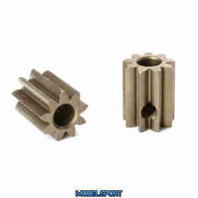 Team Corally - M0.6 Pinion - Short - Hardened Steel - 9 Teeth - Shaft Dia. 3.17mm
