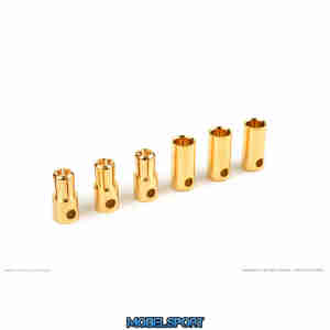 Castle Creations - Bullet Connectors 5.5mm - 3 pcs Male + 3 pcs Female