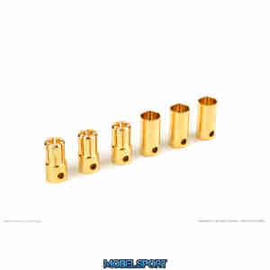 Castle Creations - Bullet Connectors 6.5mm - 3 pcs Male + 3 pcs Female