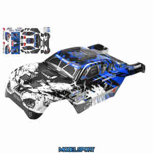 Team Corally - Polycarbonate Body - Kagama 4 - Painted - Cut - Decals - Blue Color - 1 Pc