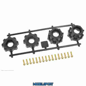 1/8 MT SPEED REMOVABLE HEX 17mm  & 16pcs M3x12 - Set for 2 wheels