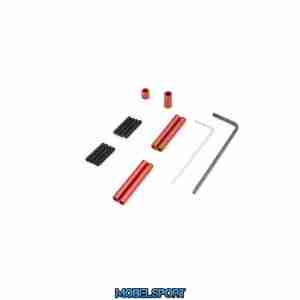 Aluminium red anodized Link Rod Set Mini-Z 4X4 MX01- WB 120mm