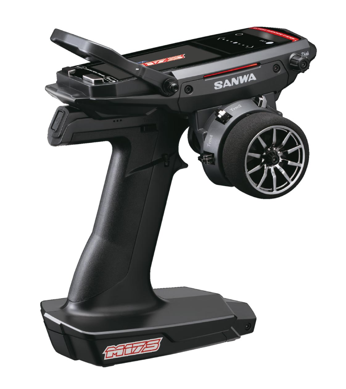 Sanwa M17S FH5 Medh RX493i Modtager Med TX Batteri installeret Sanwa M17S FH5 Medh RX493i Modtager Med TX Batteri installeret