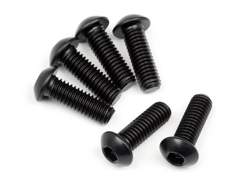 HPI 108709 Button Head Screw M6X18mm (Hex Socket) (6Pcs)