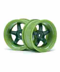 HPI 111091 Work Meister S1 Wheel Green (6mm Offset/2Pcs)