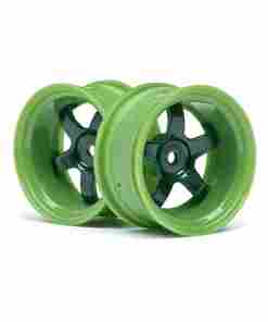 HPI 111100 Work Meister S1 Wheel Green (9mm Offset/2Pcs)