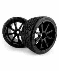 HPI 160508 Mounted Phaltline Tire on 3256 Blast Black Wheel