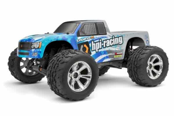 HPI-Racing-Jumpshot-MT-V2-Fjernstyret-bil-Blaa-og-soelv HPI Jumpshot MT V2 - Blå/Sølv er en fjernstyret bil til Alle Terræner