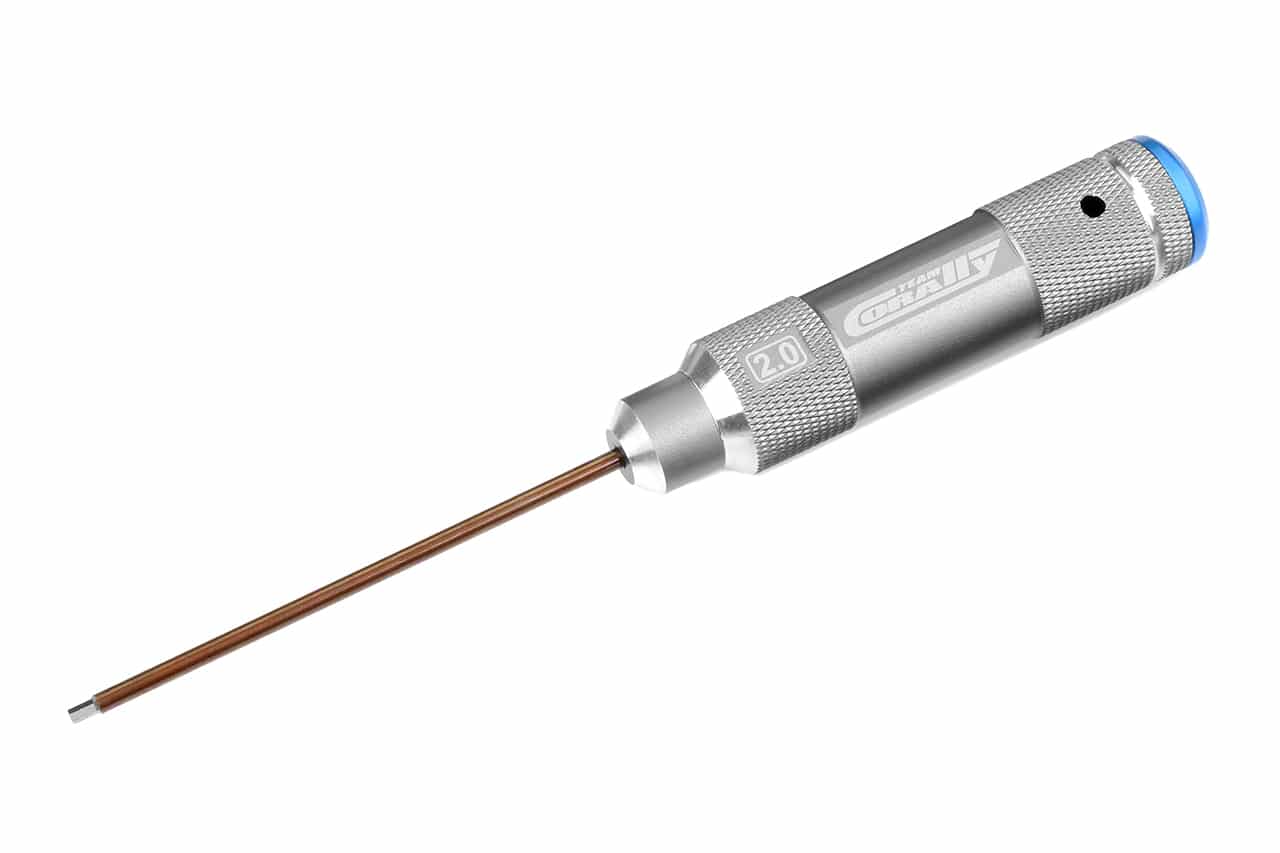Team Corally Factory Pro Tool Hardened Tip Alu Grip Hex 2.0mm Team Corally Factory Pro Tool Hardened Tip Alu Grip Hex 2.0mm