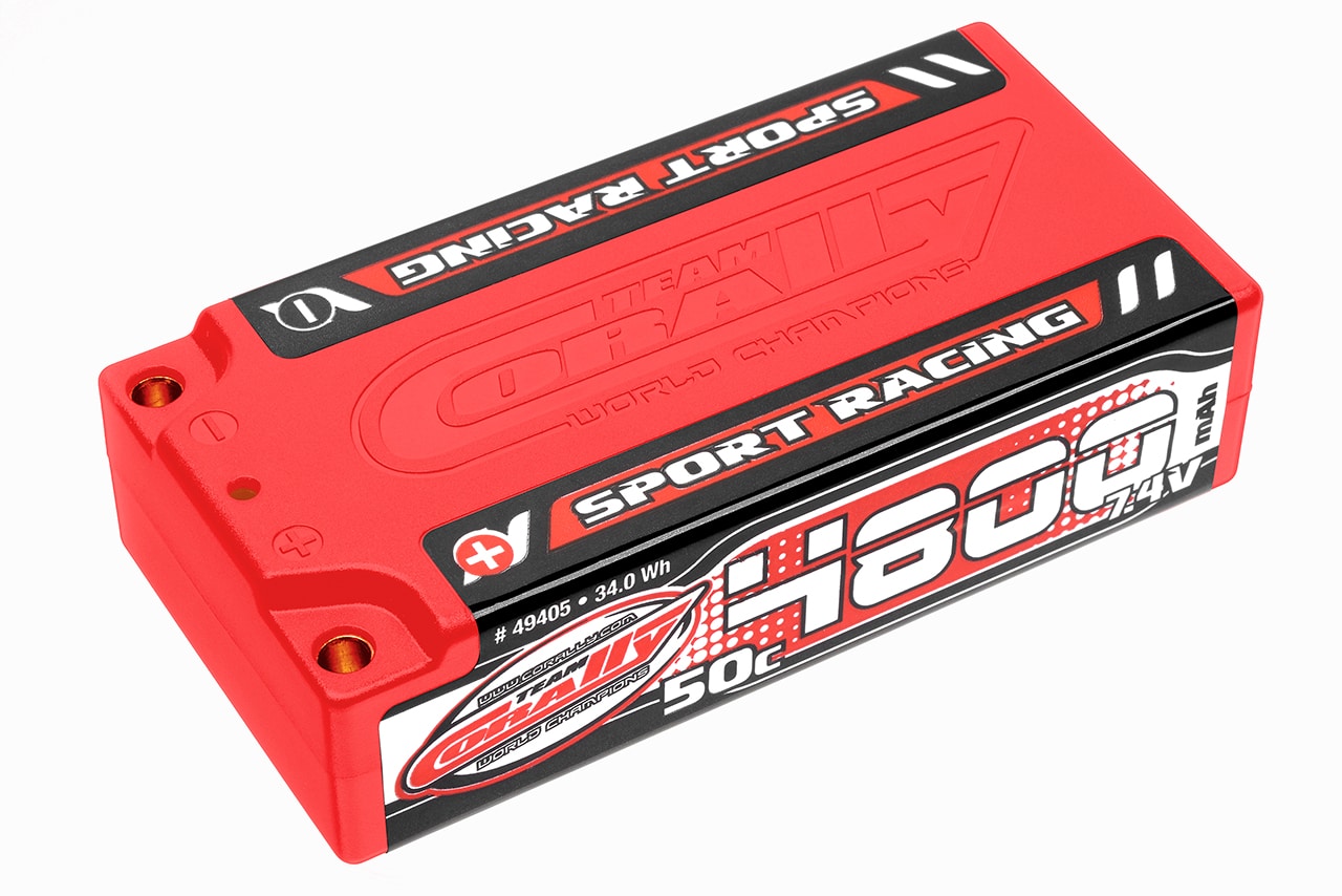 Corally Sport Racing 50C LiPo Battery 4800mAh 7.4V Shorty 2S 4mm Bullit Corally Sport Racing 50C LiPo Battery 4800mAh 7.4V Shorty 2S 4mm Bullit