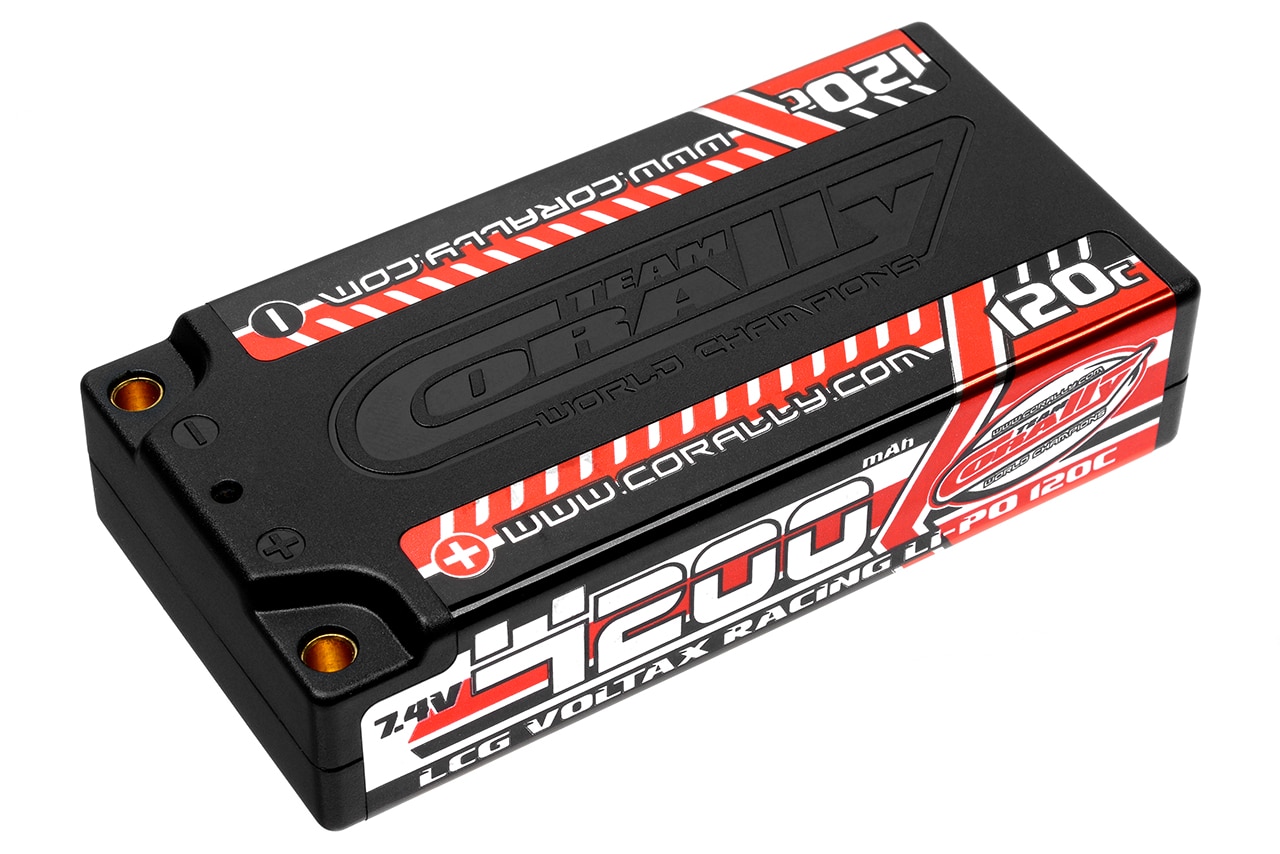 Corally Voltax 120C LiPo Battery 4200mAh 7.4V LCG Shorty 2S 4mm Bullit Corally Voltax 120C LiPo Battery 4200mAh 7.4V LCG Shorty 2S 4mm Bullit