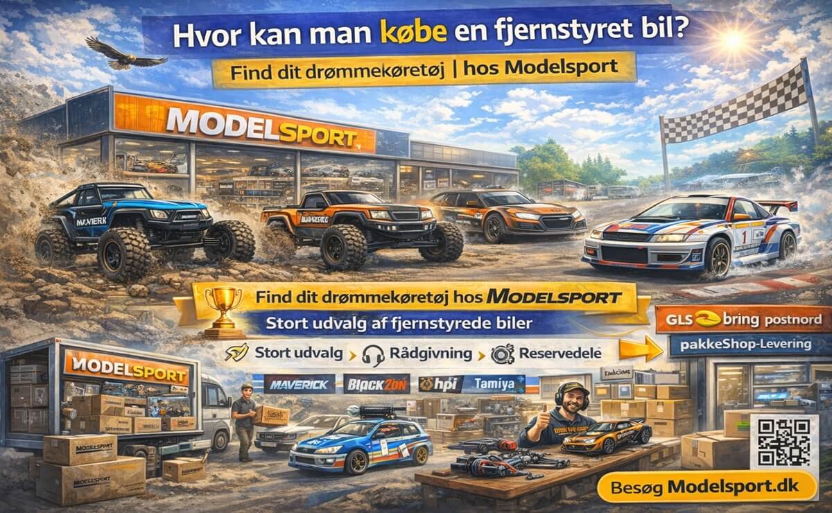 Hvor kan man købe en fjernstyret bil?